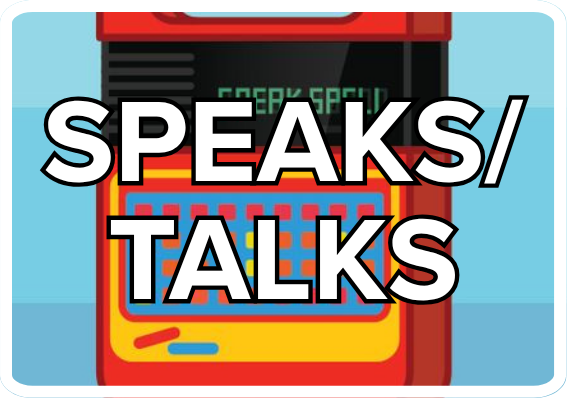 Speaks/Talks